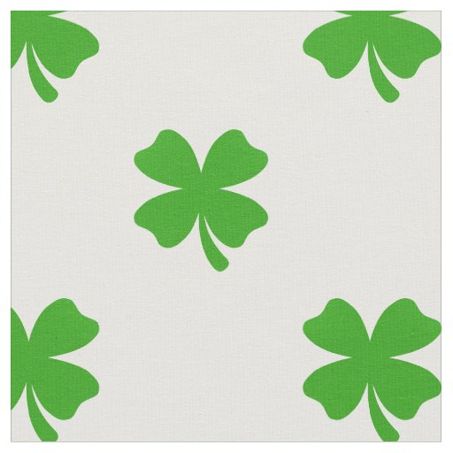 st patricks clover emoji fabric
