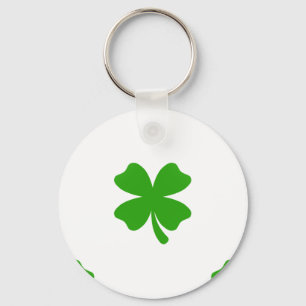 st patricks clover emoji keychain