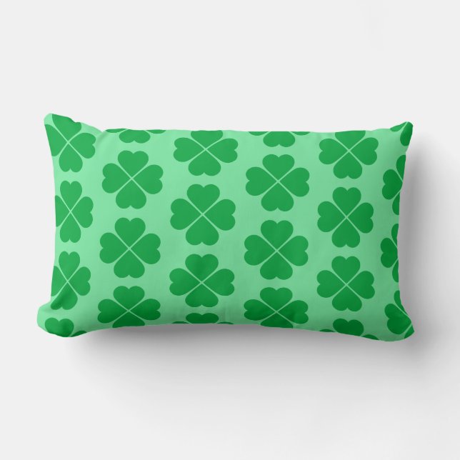 St. Patrick's Clover Pillow (Front)