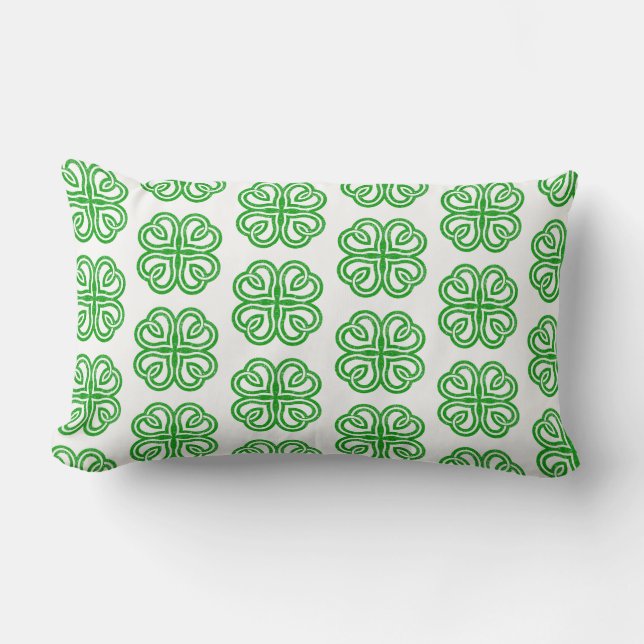 St. Patrick's Clover Pillow (Front)
