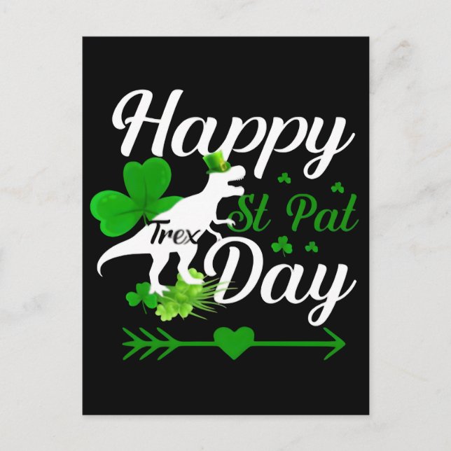 St. Patricks Day 2026: Kiss Me I’m Irish, Emerald Holiday Postcard (Front)