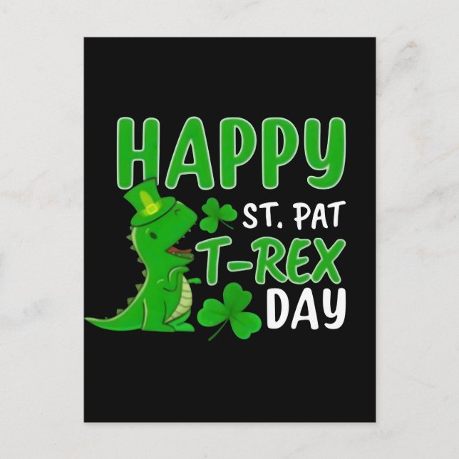 St. Patricks Day 2026: Kiss Me I’m Irish, Emerald Holiday Postcard (Front)