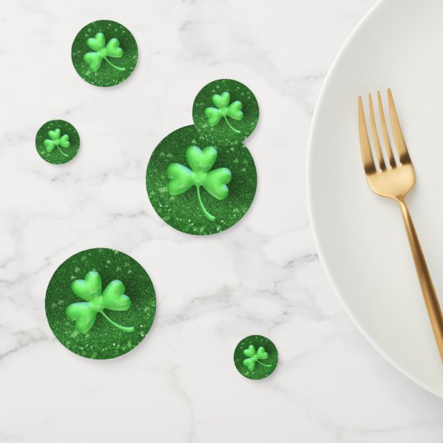 St. Patrick's Day 3D Shamrock Confetti (Group)