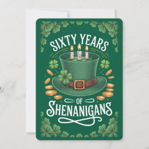  St. Patrick's Day 60th Birthday Card