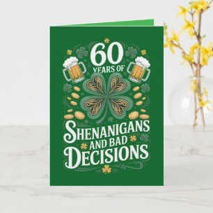 St. Patrick's Day 60th Birthday Card