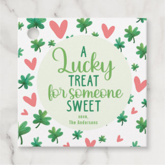 St Patrick's Day - A Lucky Treat for Someone Sweet Favor Tags