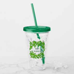 St. Patrick's Day Acrylic Plastic Tumbler