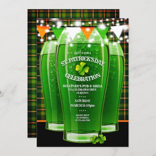 St Patricks Day Adult Party Invitations