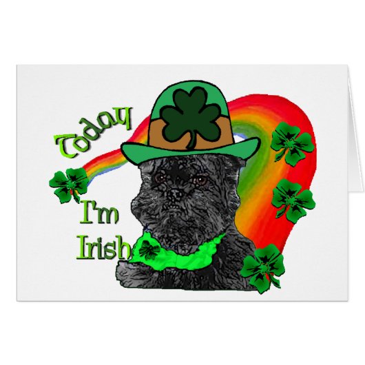 St Patrick's Day Affenpinscher (Front Horizontal)