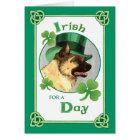 St. Patrick's Day Akita Greeting Card