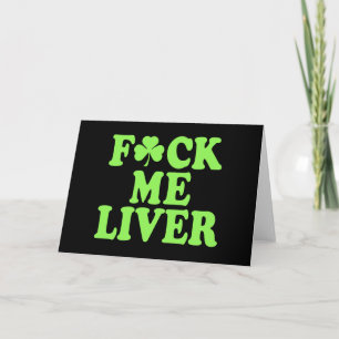 St Patrick's Day Alcohol Drinking Card
