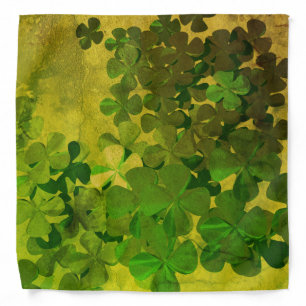 St. Patrick's Day and Good Luck ,‎Four-leaf clover Bandana