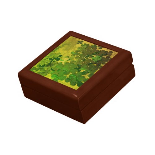 St Patricks Day and Good Luck Four_leaf clover Gift Box