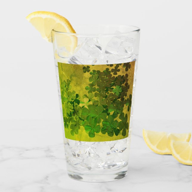 St. Patrick's Day and Good Luck ,‎Four-leaf clover Glass (Front Ice)