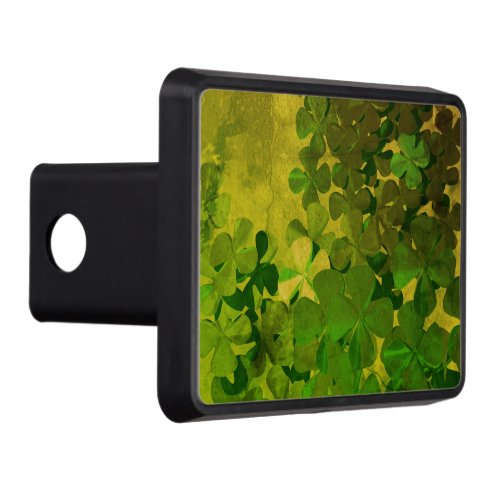 St Patricks Day and Good Luck Four_leaf clover Hitch Cover