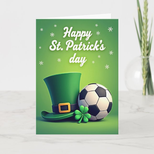 St Patricks Day Art Style Card (Front)