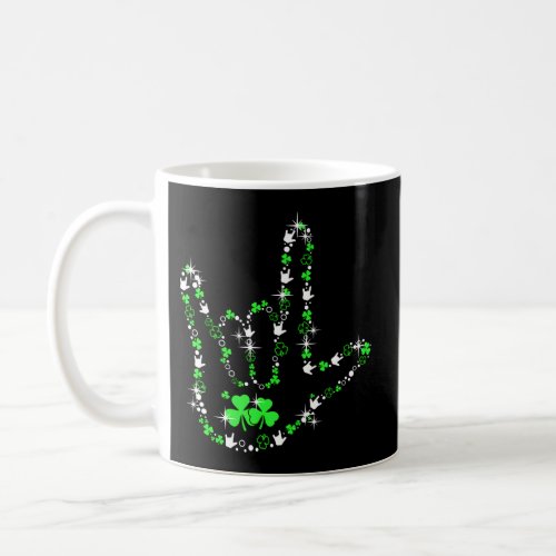St PatrickS Day Asl American Sign Language Coffee Mug