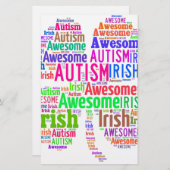 St. Patrick's Day Autism Awareness Products (Front/Back)