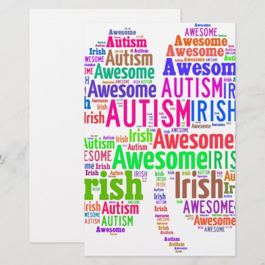 St. Patrick's Day Autism Awareness Products (Front/Back)