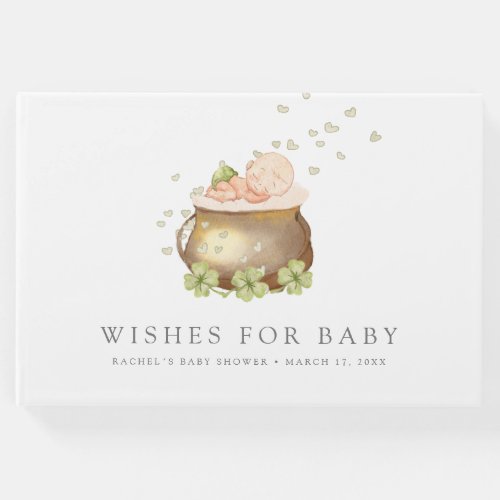 st patricks day baby shower guest book