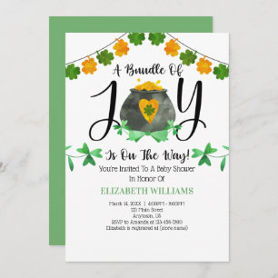 St. Patrick's Day Baby Shower Invitation