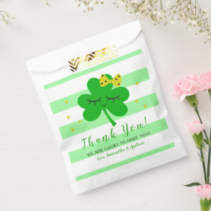 St Patrick's Day Baby Shower Thank You Favor Bag
