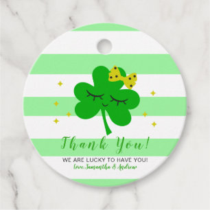 St Patrick's Day Baby Shower Thank You Favor Tags