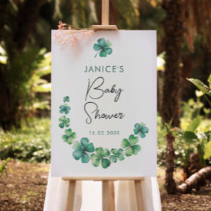 St. Patrick's Day Baby Shower Welcome Sign