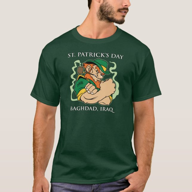 St. Patrick's Day - Baghdad, Iraq T-Shirt (Front)