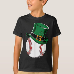 St Patricks Day Baseball Shamrock  T-Shirt