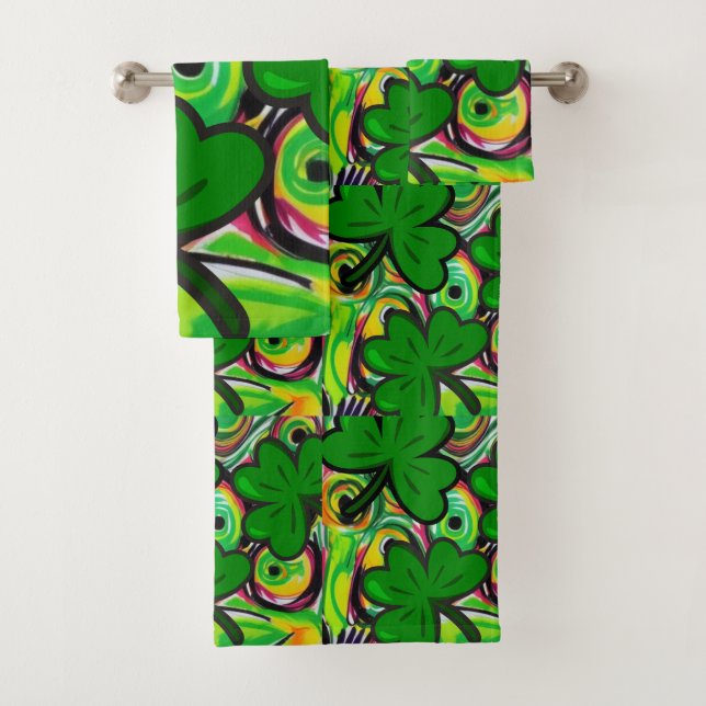 St. Patrick's Day Bath Towel Set (Insitu)