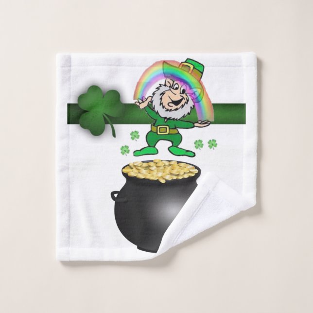 St. Patrick's Day Bathroom Towel Sets (Wash Cloth)