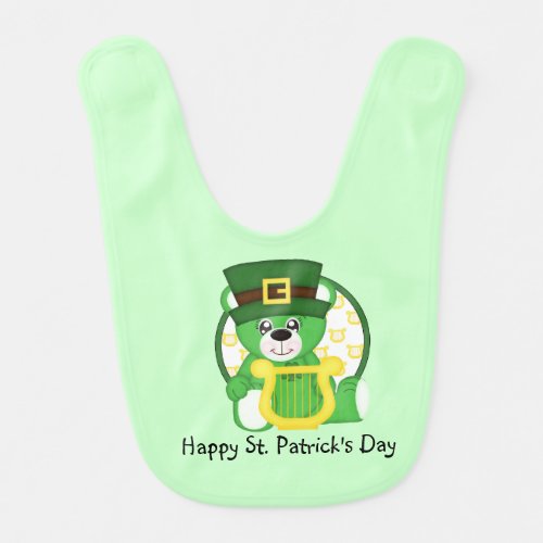 St Patricks Day Bear Bib