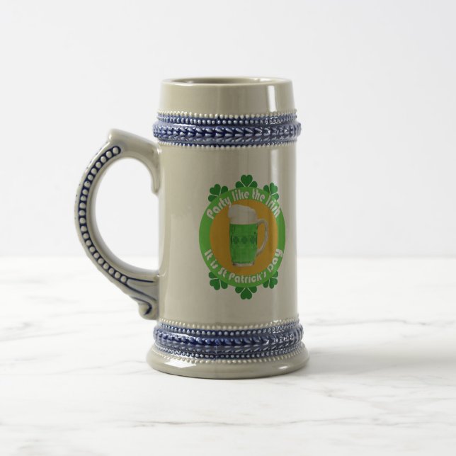 St Patrick's Day Beer Stein (Left)