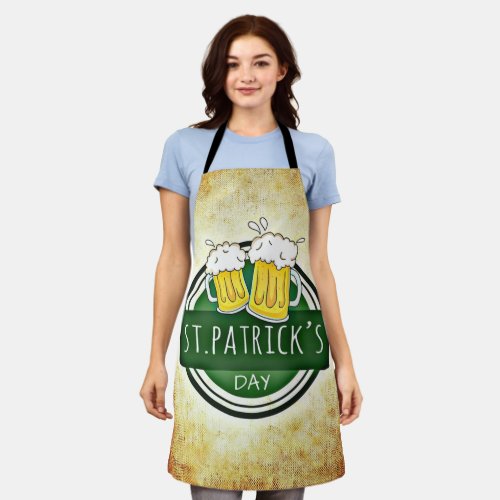 St Patricks Day Beers Apron