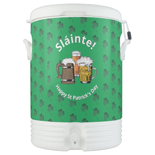 ST PATRICK'S DAY Beers Beverage Cooler (Front)