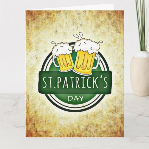 St Patricks Day Beers Card