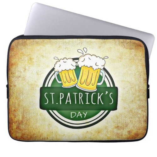 St Patricks Day Beers Laptop Sleeve