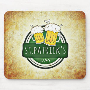 St. Patrick's Day Beers Mouse Pad
