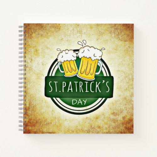 St Patricks Day Beers Notebook