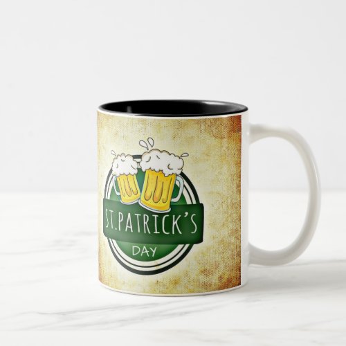 St Patricks Day Beers Two_Tone Coffee Mug
