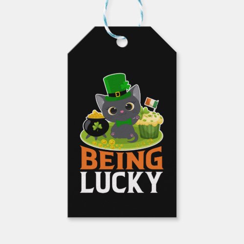 St Patricks Day Being Lucky Gift Tags