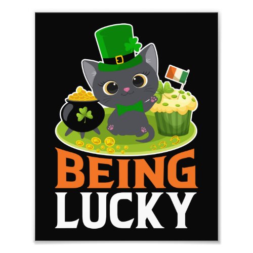 St Patricks Day Being Lucky Photo Print