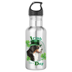 St. Patrick's Day Berner Water Bottle