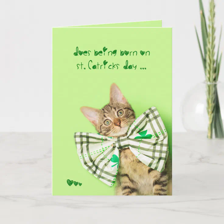patricks day birthday card