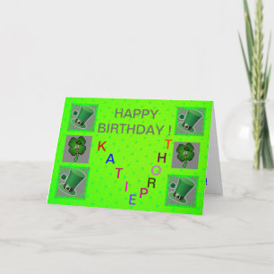 ST PATRICK'S DAY BIRTHDAY CARD