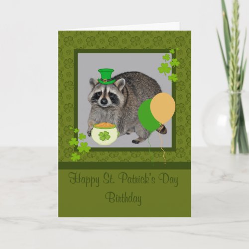St Patricks Day Birthday Greeting Card