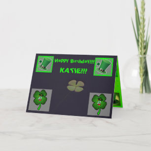 St Patrick's Day Birthday Greeting Day Card