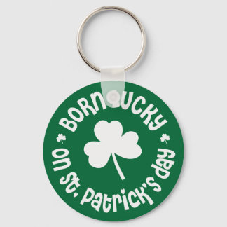 St Patricks Day Birthday Keychain