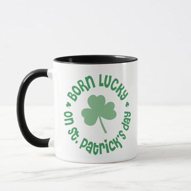 St Patricks Day Birthday Mug (Left)